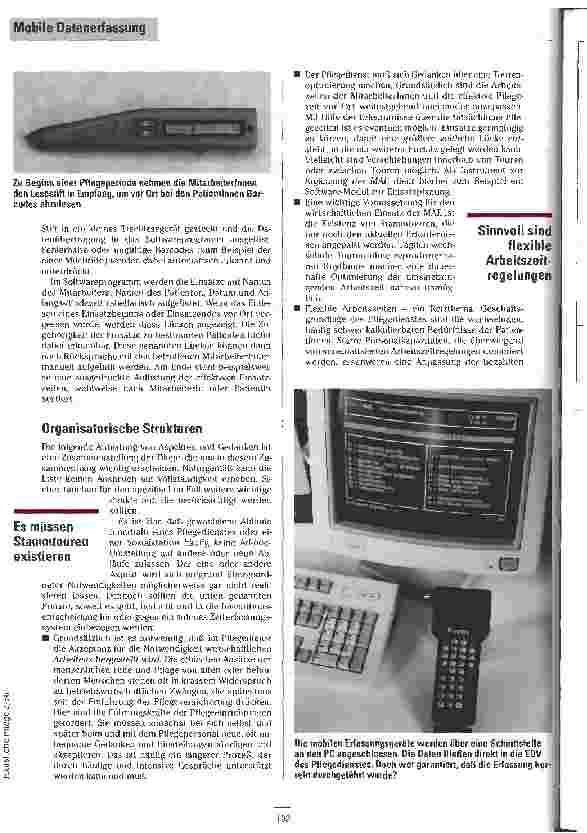Vorschauseite 2: Lesezeichen Gedanken zur mobilen Arbeitszeitund Leistungserfassung