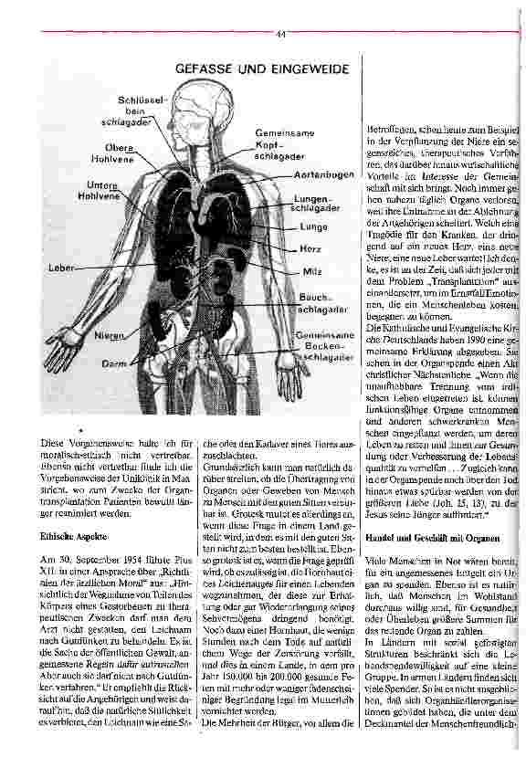 Vorschauseite 3: Der Mensch als Ersatzteillager? Organtransplantation (Teil 2)