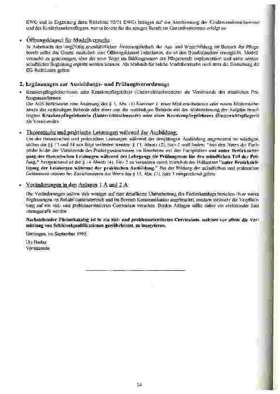 Vorschauseite 6: Stellungnahmen 1. zum Entwurf eines Gesetzes über die Berufe in der Altenpflege (Altenpflegegesetz/AltPflG) 2. zur Diskussion zum Thema: Neue Beschäftigungsfelder in der Pflege 3.…