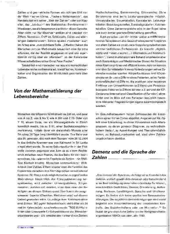 Vorschauseite 2: Zahlen und GeschichtenZweisprachigkeit in kirchlichen Krankenhäusern als Vorteil beim Umgang (nicht nur) mit Demenzkranken