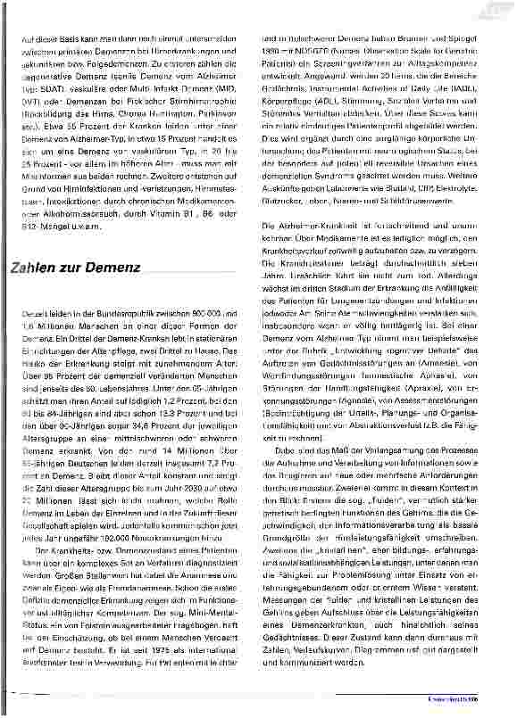 Vorschauseite 3: Zahlen und GeschichtenZweisprachigkeit in kirchlichen Krankenhäusern als Vorteil beim Umgang (nicht nur) mit Demenzkranken