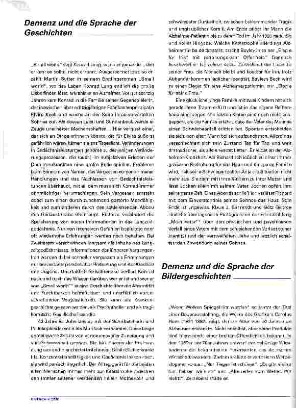 Vorschauseite 4: Zahlen und GeschichtenZweisprachigkeit in kirchlichen Krankenhäusern als Vorteil beim Umgang (nicht nur) mit Demenzkranken