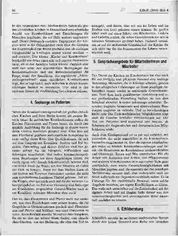 Vorschauseite 2: Kirche und Krankenhaus