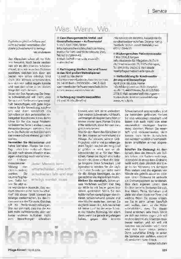 Vorschauseite 2: Weshalb man manche Dinge SOfort tun sollte