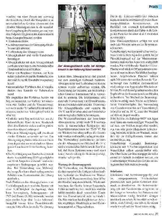 Vorschauseite 2: Nosokomiale Infektionen