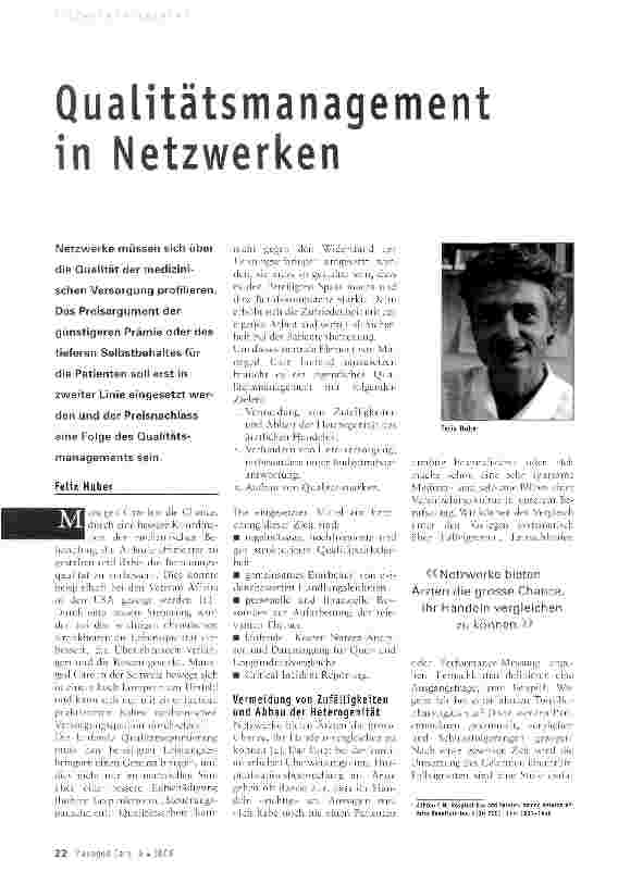 Vorschauseite 1: Qualitätsmanagement in Netzwerken