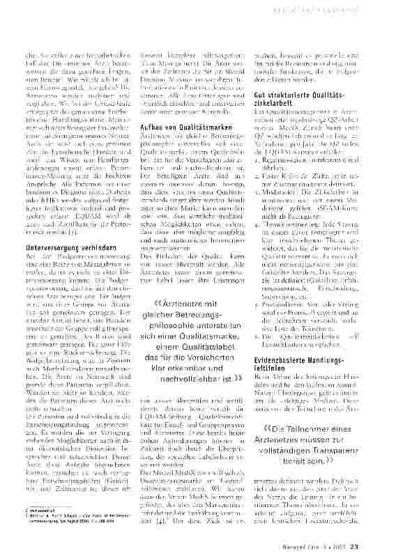 Vorschauseite 2: Qualitätsmanagement in Netzwerken