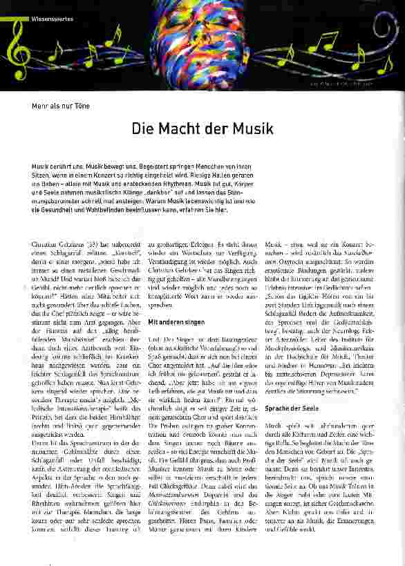 Vorschauseite 1: Die Macht der Musik