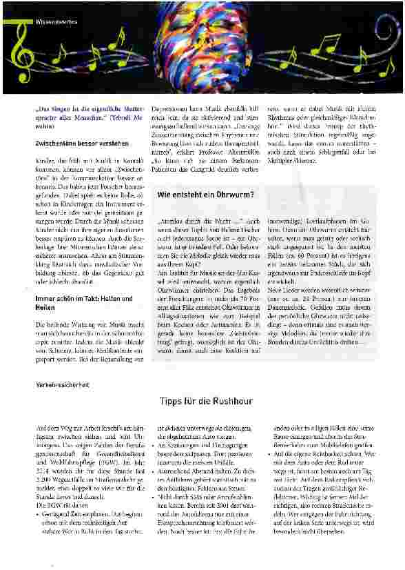 Vorschauseite 3: Die Macht der Musik
