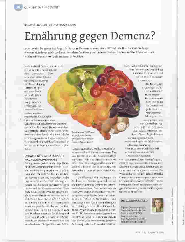Vorschauseite 1: Ernährung gegen Demenz?