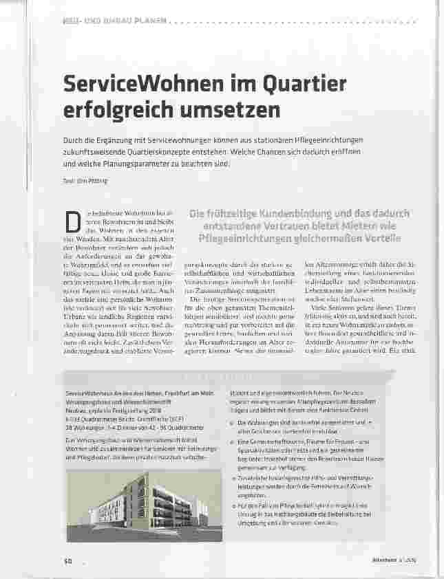Vorschauseite 1: ServiceWohnen im Quartier erfolgreich umsetzen