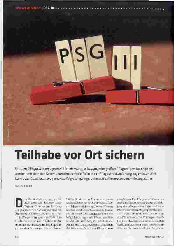 Vorschauseite 1: Teilhabe vor Ort sichern