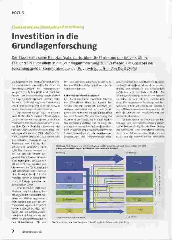 Vorschauseite 1: Investition in die Grundlagenforschung