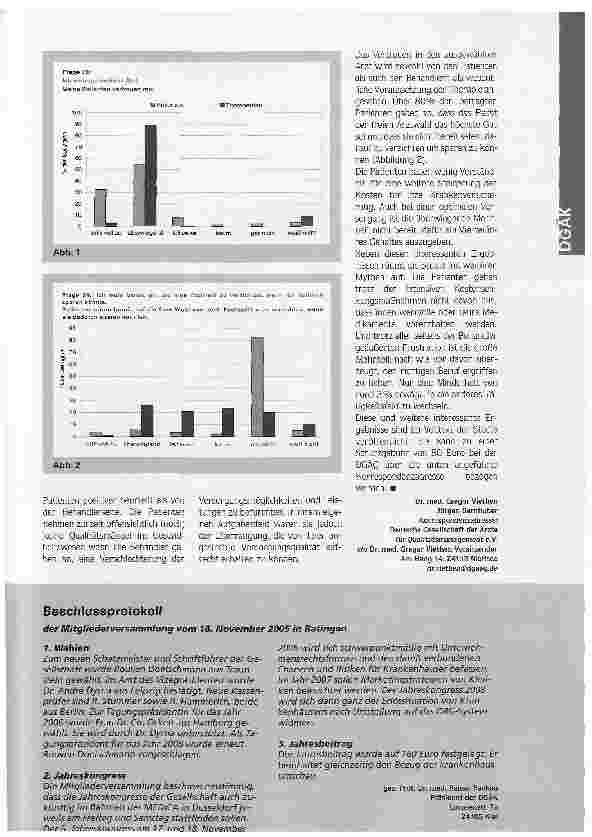 Vorschauseite 2: Das deutsche Gesundheitswesen - besser als sein Ruf? !Ergebnisse einer Studie der deutschen Gesellschaft der Ärzte für Qualitätsmanagement (DGÄQ)