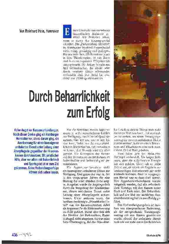 Vorschauseite 1: Durch Beharrlichkeit zum Erfolg