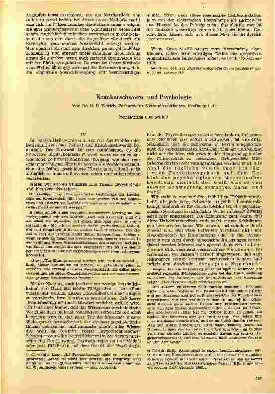 Vorschauseite 1: Krankenschwester und Psychologie