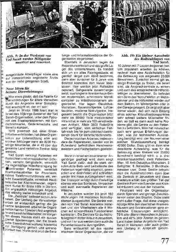 Vorschauseite 5: Altenhilfe in Israel (2)