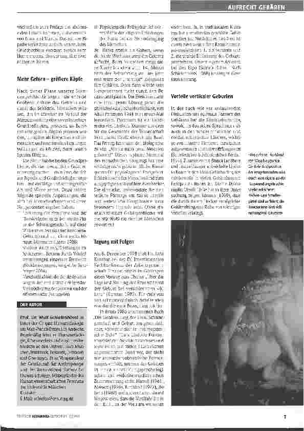 Vorschauseite 2: Die Vertikale als optimale Gebärhaltung
