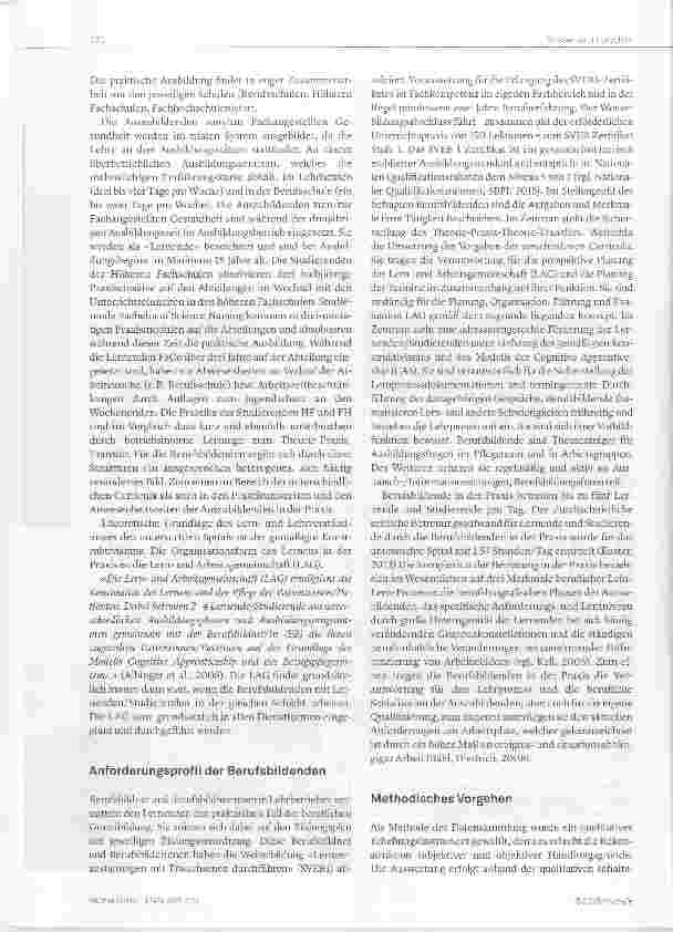 Vorschauseite 2: Das Erleben der Berufsbildenden in der Praxis