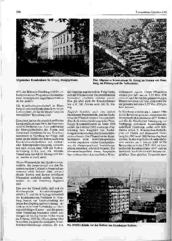 Vorschauseite 2: Die Krankenhäuser in Hamburg