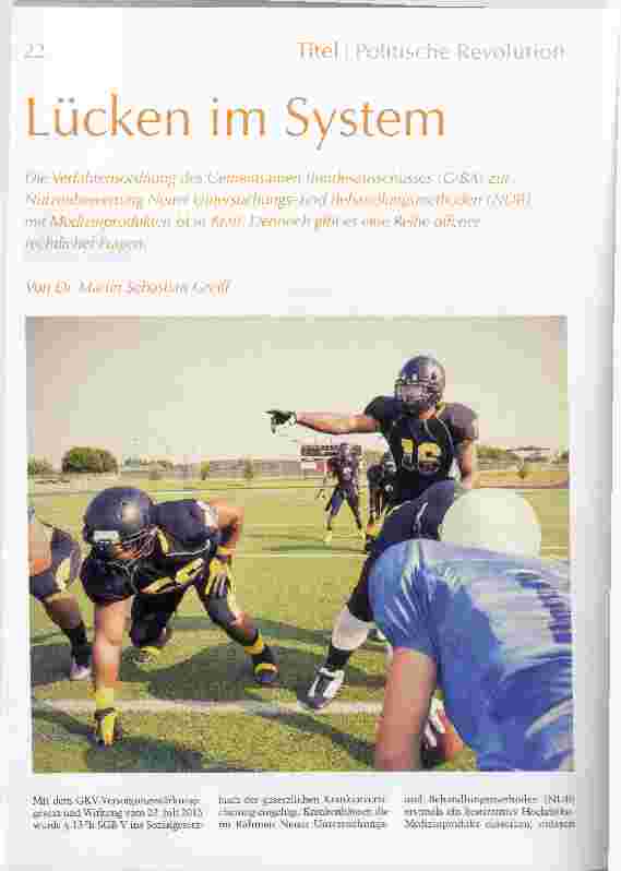 Vorschauseite 1: Lücken im System