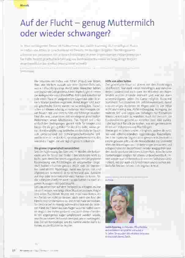 Vorschauseite 1: Auf der Flucht - genug Muttermilch oder wieder schwanger?