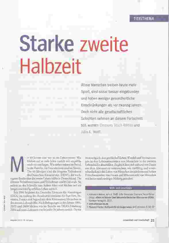 Vorschauseite 1: Starke zweite Halbzeit