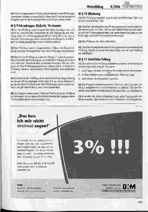 Vorschauseite 4: Weiterbildung in der Krankenpflege
