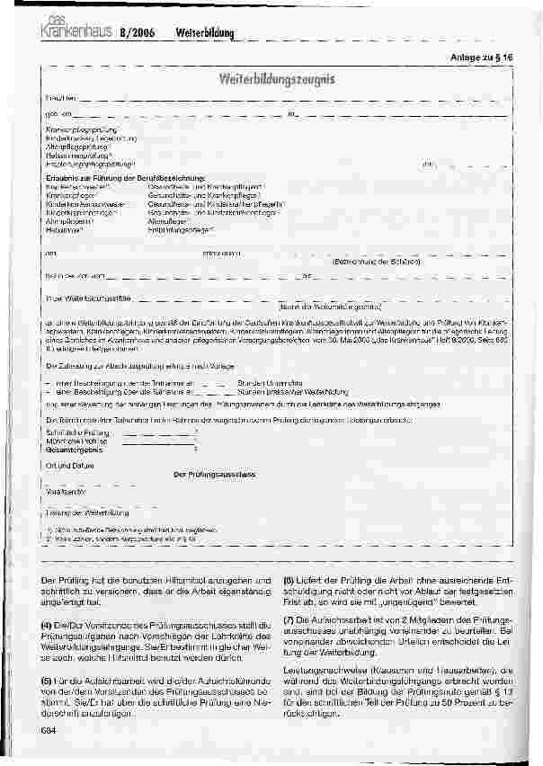 Vorschauseite 5: Weiterbildung in der Krankenpflege