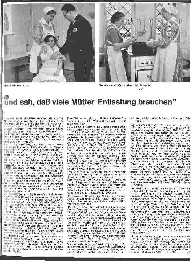 Vorschauseite 2: Ein neuer Beruf: Hausund Altenpflegerin Ich bin selbst Mutter und sah, daß viele Mütter Entlastung brauchten