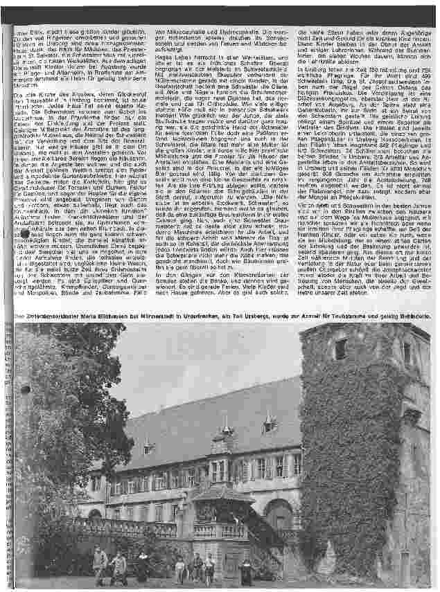 Vorschauseite 2: Die Kongregation der St.-Josephs-Schwestern Im Dienste der Ärmsten in den Anstalten Ursberg