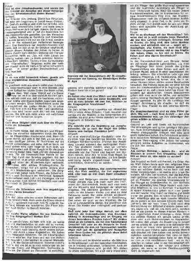 Vorschauseite 6: Die Kongregation der St.-Josephs-Schwestern Im Dienste der Ärmsten in den Anstalten Ursberg