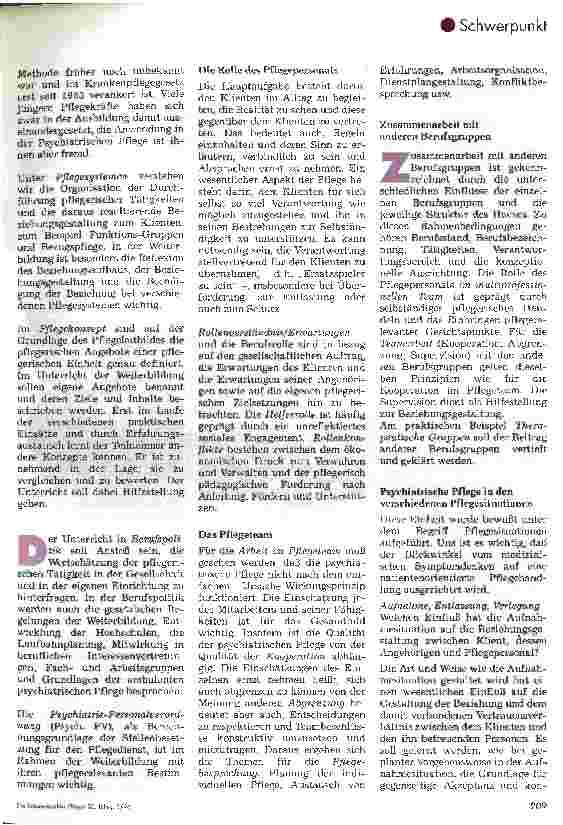 Vorschauseite 3: Bundesweiter Qualitätsstandard für den Unterricht der Psychiatrischen Weiterbildungsstätten Entwurf eines Rahmenlehrplans zum theoretisch/praktischen Unterricht der zweijährigen W…