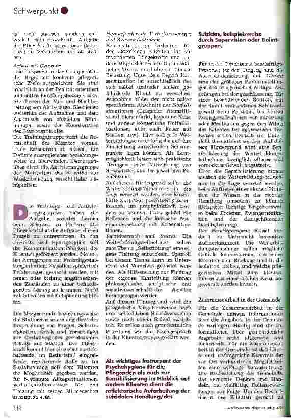 Vorschauseite 5: Bundesweiter Qualitätsstandard für den Unterricht der Psychiatrischen Weiterbildungsstätten Entwurf eines Rahmenlehrplans zum theoretisch/praktischen Unterricht der zweijährigen W…