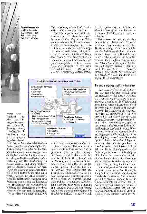 Vorschauseite 2: Essen reichen - eine pflegerische Aufgabe