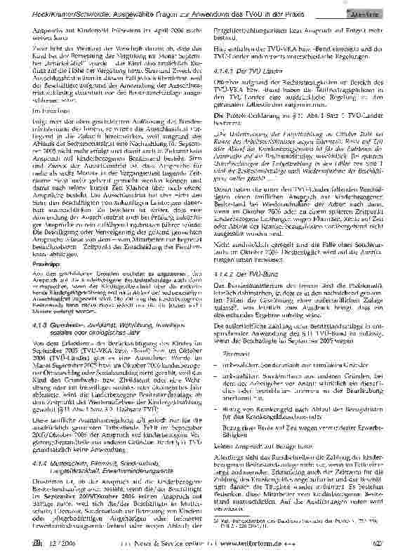 Vorschauseite 6: Ausgewählte Fragen bei der Anwendung des TVöD in der Praxis