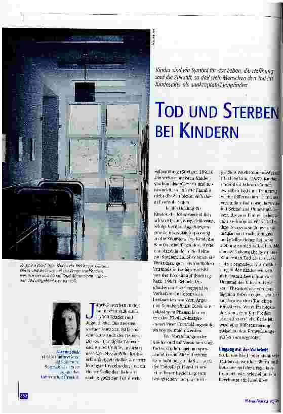 Vorschauseite 1: Tod und Sterben bei Kindern