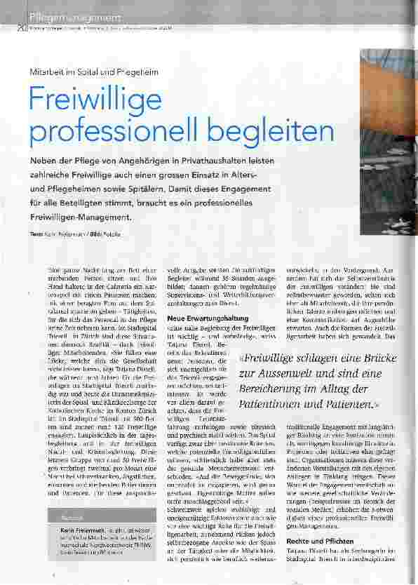 Vorschauseite 1: Freiwillige professionell begleiten