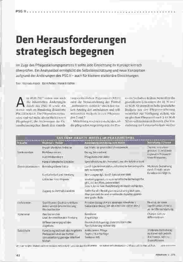 Vorschauseite 1: Den Herausforderungen strategisch begegnen