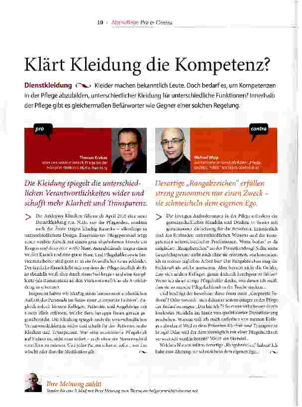 Vorschauseite 1: Klärt Kleidung die Kompetenz?