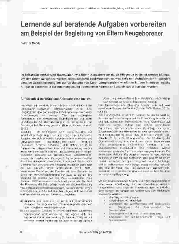 Vorschauseite 1: Lernende auf beratende Aufgaben vorbereiten