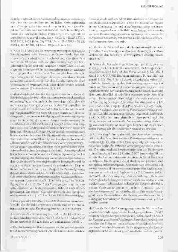 Vorschauseite 4: BGH zu Rechtsnatur und doppelter Zielrichtung des Heimversorgungsvertrages§§ 241 Abs. 2, 252, 280Abs. 1 BGB, § 12 a Abs. 1 ApoG, § 1 HeimG