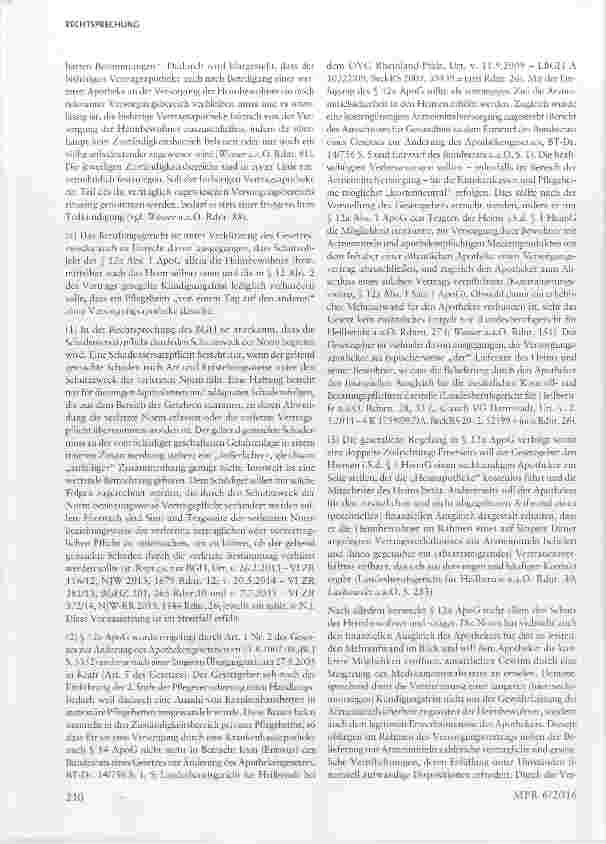 Vorschauseite 5: BGH zu Rechtsnatur und doppelter Zielrichtung des Heimversorgungsvertrages§§ 241 Abs. 2, 252, 280Abs. 1 BGB, § 12 a Abs. 1 ApoG, § 1 HeimG