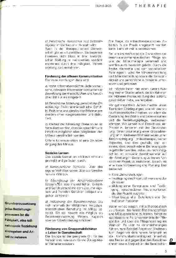 Vorschauseite 2: Milieutherapie: heilsam - aber anspruchsvoll