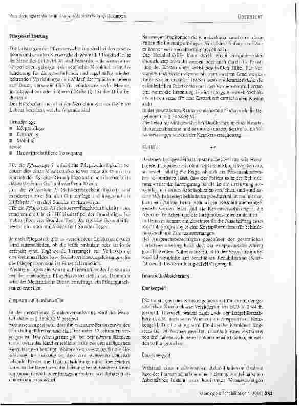 Vorschauseite 3: Versicherungsrechtliche und sozialmedizinische Fragestellungen