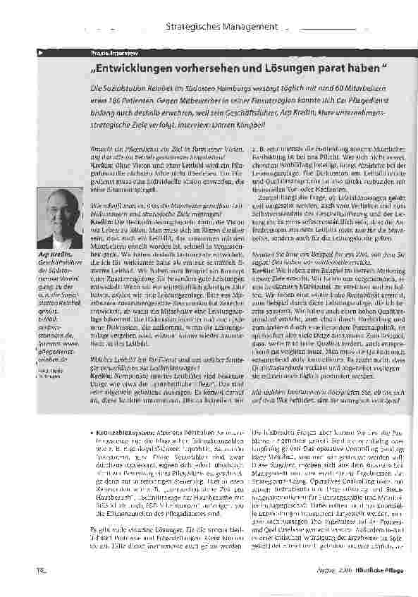 Vorschauseite 3: Erfolgreich ist Unternehmensführung, die die wichtigsten Managementwerkzeuge verzahnt Ziele setzen - und erreichen