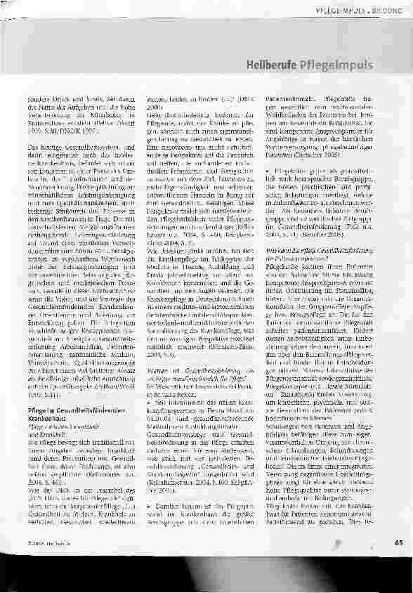 Vorschauseite 2: Die Rolle der Pflege im Gesundheitsfördernden KrankenhausAuf der Basis einer Hausarbeit an der Hamburger Fern-Hochschule/ Studiengang Pflegemanagement
