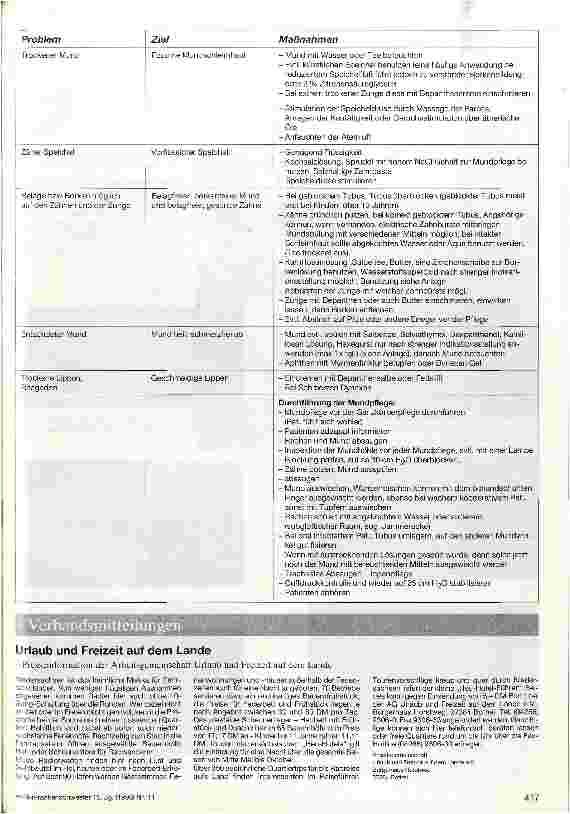 Vorschauseite 2: Pflegestandard Mundpflege