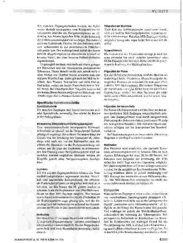 Vorschauseite 2: Minimalinvasive Hüftendoprothetik