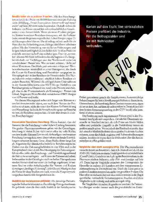 Vorschauseite 4: Neue Regeln im Pillen-Poker